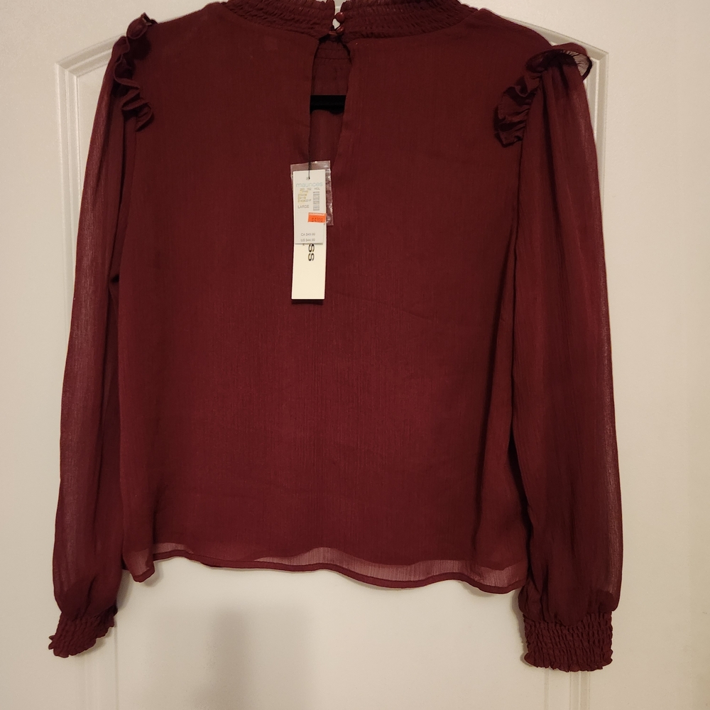Vigoss Elegant Burgundy Women's Top